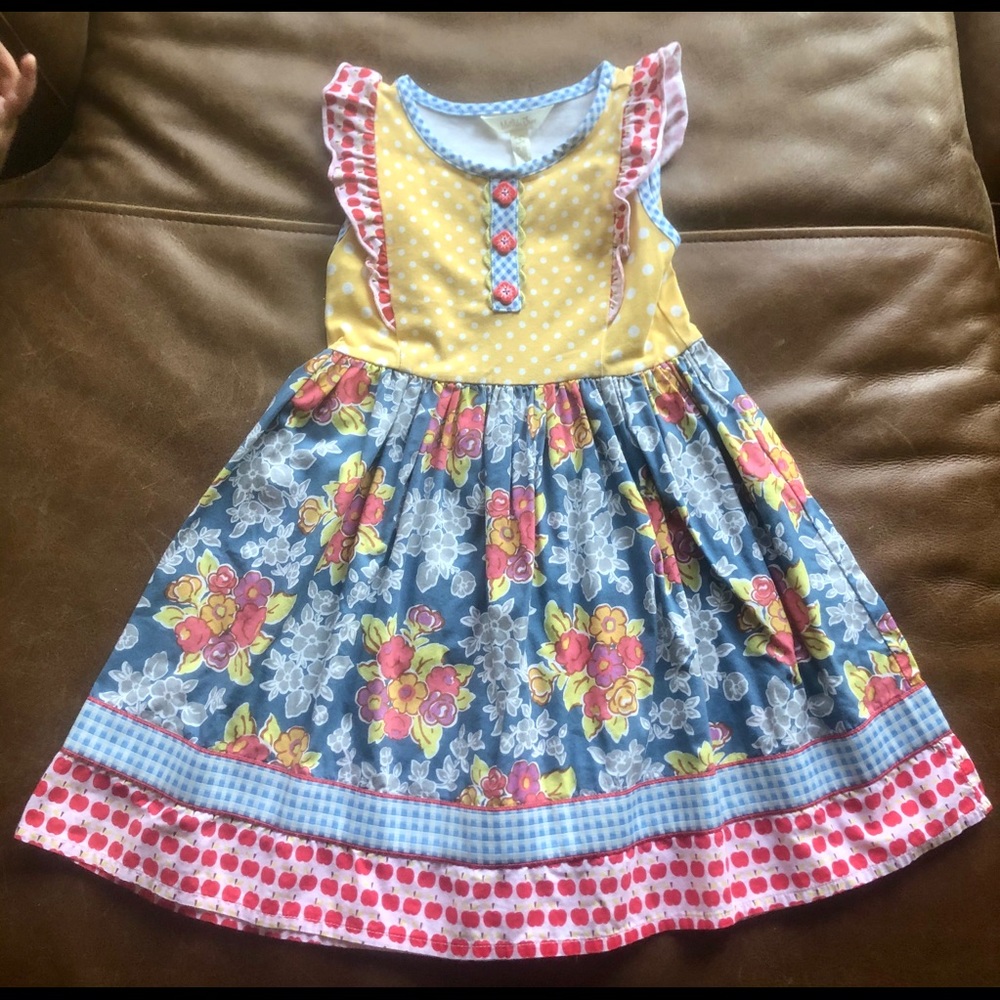 Matilda Jane Summer Apple Dress size 4